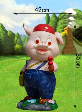 设计定制民俗属相卡通十二生肖雕像抽象动物玻璃钢彩绘雕塑摆件