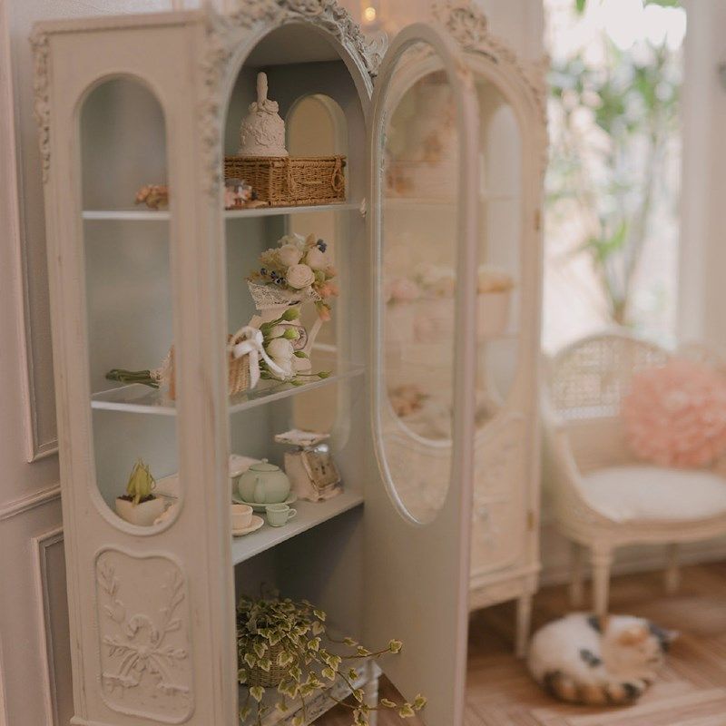 微观臻慕  6分藤编系列+复古雕花玻璃柜微缩娃屋家具,淘宝优惠券,粉丝福利购,淘宝优惠卷