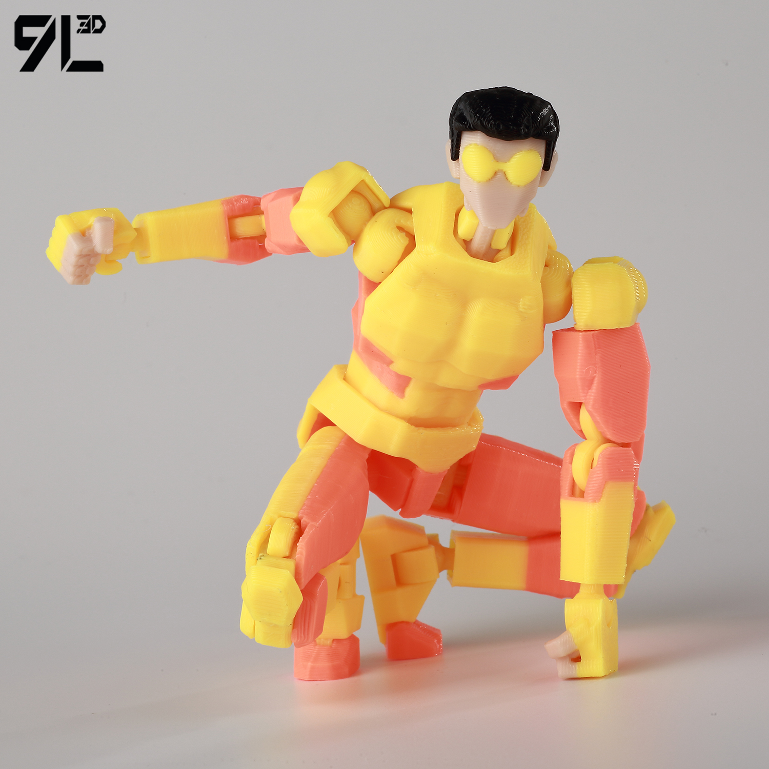 9L3D无敌小子多关节可动人偶防弹马克Dummy13 幸运13桌面手办模型 - 图1