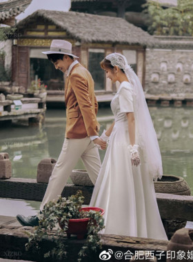 新款民国风包头复古新娘结婚主婚纱头纱蕾丝花边帽式头Z饰白色森