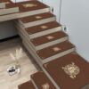 Stair step mat red festive wedding carpet leather 2026 New Year no-wash non-slip floor mat glue-free can be customized