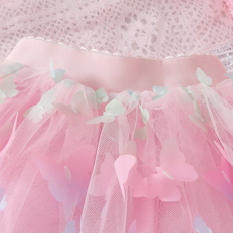 女童短裙儿童半身裙夏季新款七彩蝴蝶公主裙可爱百搭可爱蓬蓬裙子,淘宝优惠券,粉丝福利购,淘宝优惠卷