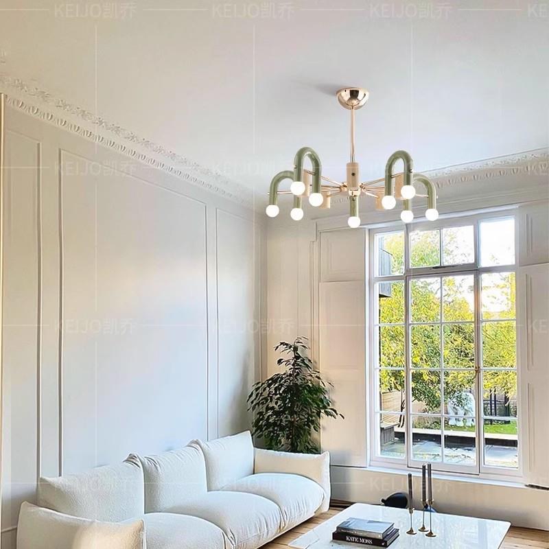 法式北欧客厅吊灯奶油风主灯个性现代简约卧室餐厅设计感 - 图1