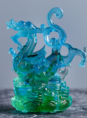 琉璃摆件四神兽家居装饰青龙白虎玄武朱雀中式新房乔迁风水工艺品