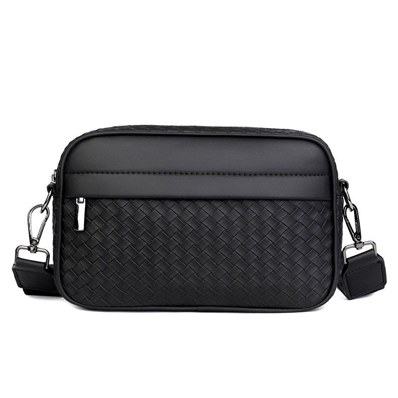 新款潮流潮牌男士休闲格子单肩包韩版皮质斜挎包时尚小方包小背包,淘宝优惠券,粉丝福利购,淘宝优惠卷