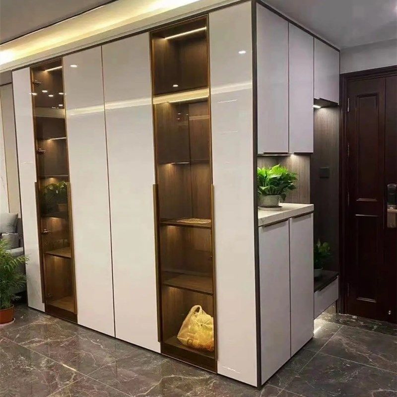 全屋定制入户鞋柜储物收纳柜酒柜客厅柜子玻璃装饰柜环保材质,淘宝优惠券,粉丝福利购,淘宝优惠卷