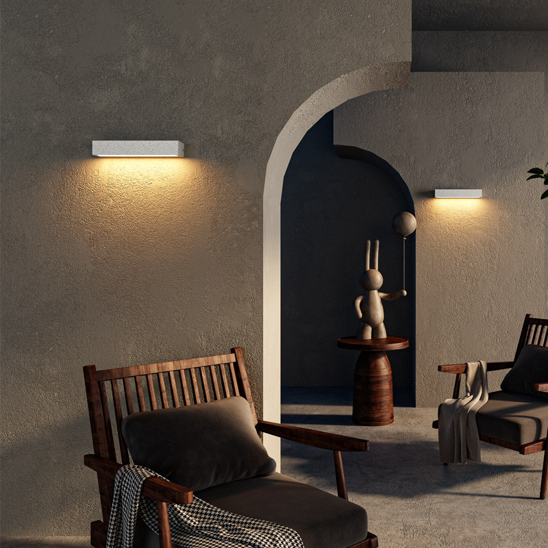 创意户外水泥壁灯别墅花园防水洗墙灯阳台庭院门口门牌灯长条灯,淘宝优惠券,粉丝福利购,淘宝优惠卷