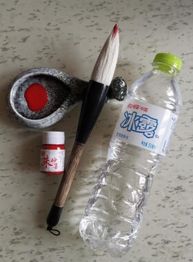 北狮点睛传统节庆道具 舞龙舞狮朱砂毛笔组 青城飞鸿民俗文化用品