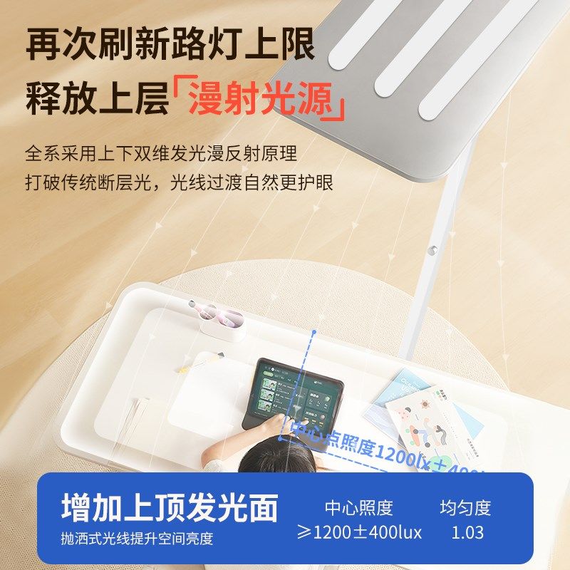 落地护眼大路灯学习专用儿童阅读小学生防近视无影台灯全光谱教室,淘宝优惠券,粉丝福利购,淘宝优惠卷