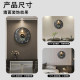 Radio controlled clock with calendar temperature