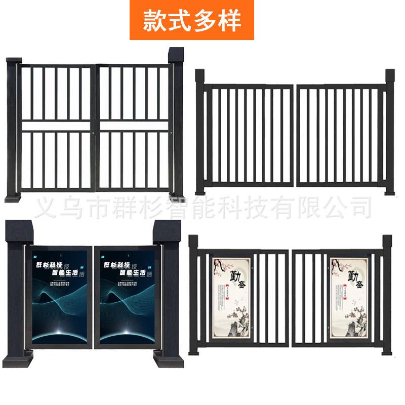 Pedestrian passage advertising door school unit access control system electric side door swipe card face attendance double door