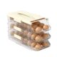 Refrigerator door rolling egg rack mount lazily corner egg storage box refrigerator can be stacked portable kitchen egg box