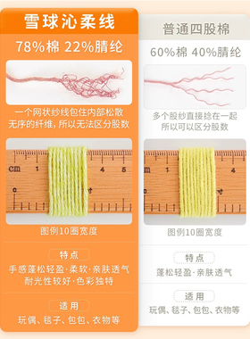 沁柔喷毛纱毛线手工diy编织