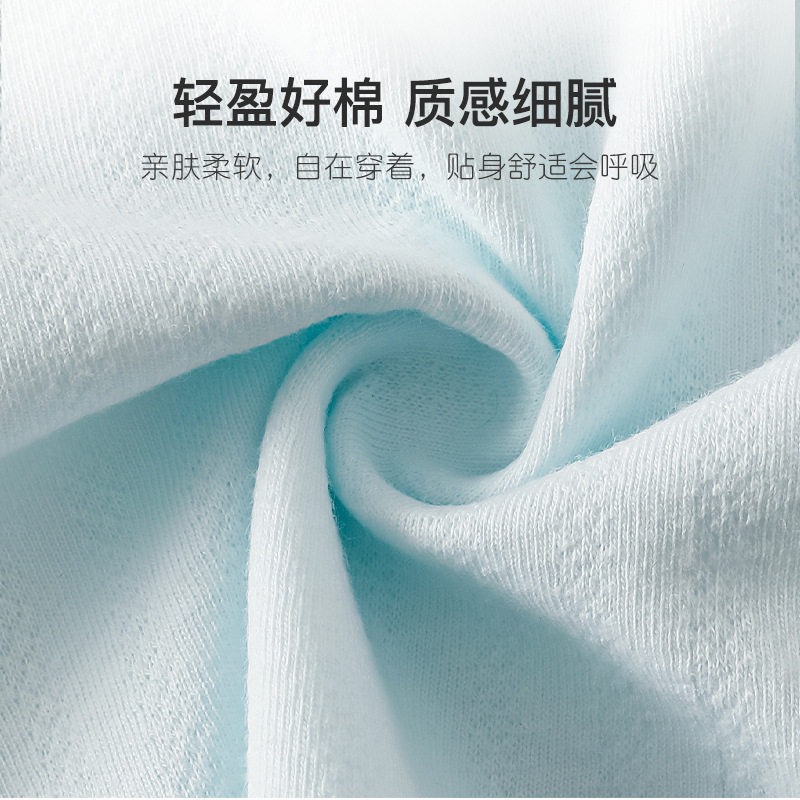 婴儿分体套装a类无骨内衣家居服套纯棉宝宝空调服睡衣