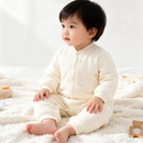 签到！婴儿连体衣宝宝衣服保暖夹棉加厚