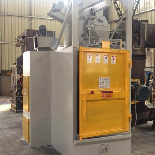 Q372吊挂式抛丸机小型吊钩抛丸机小抛砂机吊挂自转抛沙机 - 图1