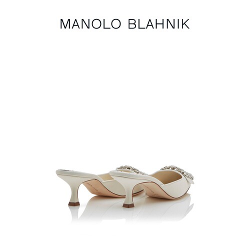 【礼物】MANOLO BLAHNIK玛诺洛/MB女鞋MAYSALE钻扣高跟婚鞋 - 图2