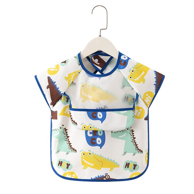 Baby eating smock, rice bag, children's bib, infant and toddler reverse dressing, waterproof, anti-dirty food supplement apron, protective clothing