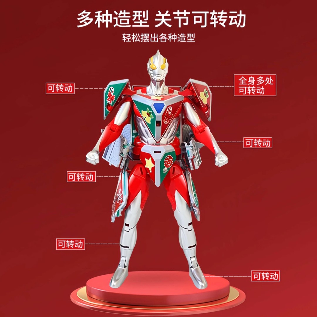 【孩子的礼物】大号变形魔方机器人公仔手办拼装益智声效儿童玩具 - 图2