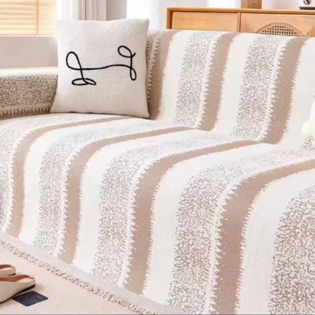 《繁星》雪尼尔沙发巾现代防滑简约沙发盖布一片式全盖沙发套罩,淘宝优惠券,粉丝福利购,淘宝优惠卷