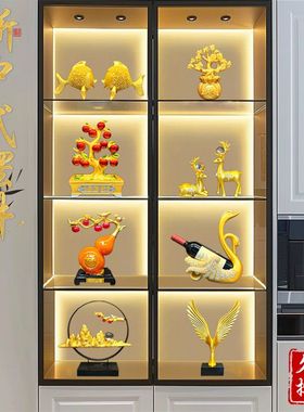 新家酒柜摆件2025新款客厅玄关装饰轻奢高档高级感大气齐乔迁新居