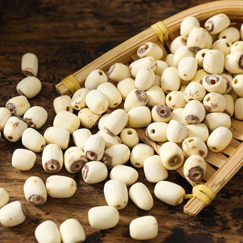 湖南正宗莲子干货饱满去芯白莲子500g大袋装新货绿色滋原料新鲜 - 图2