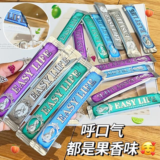 EASYLIFE/一肆生活【一桶80条】元气桃桃果香味漱口水口气持久清 - 图2