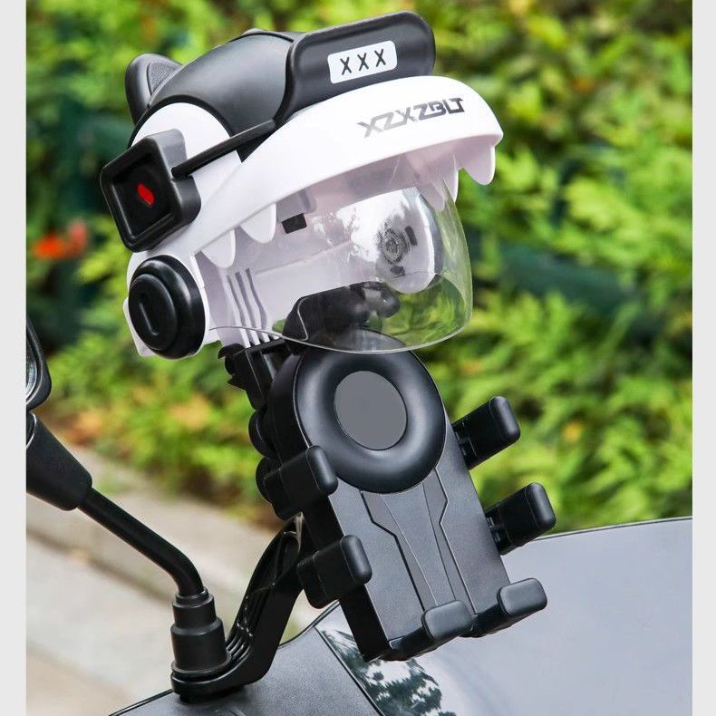 折叠电动车手机支架摩托气囊减震专用电瓶车自行车骑行固定防雨遮 - 图2