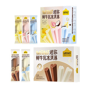【任选】认养一头牛迷你鲜牛乳冰淇淋冰爽生巧分享装多口味组合