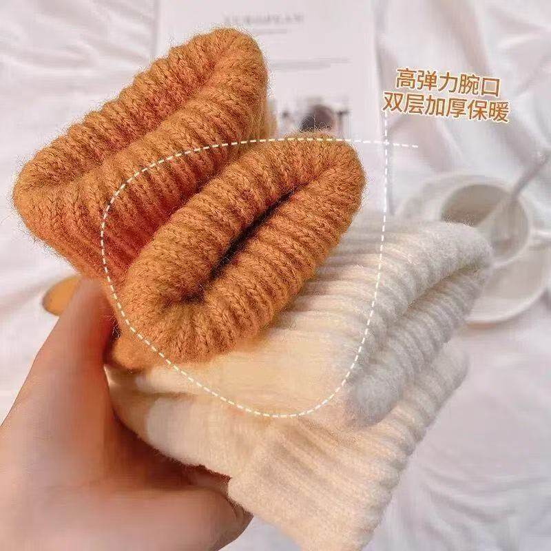 触屏手套女冬季可爱学生骑行保暖防寒韩版加厚冬天菠萝纹暖手套,淘宝优惠券,粉丝福利购,淘宝优惠卷