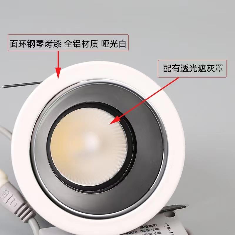 无主灯开孔射灯卧室客厅天花灯洗墙射灯高端酒店别墅专用角度光射 - 图2