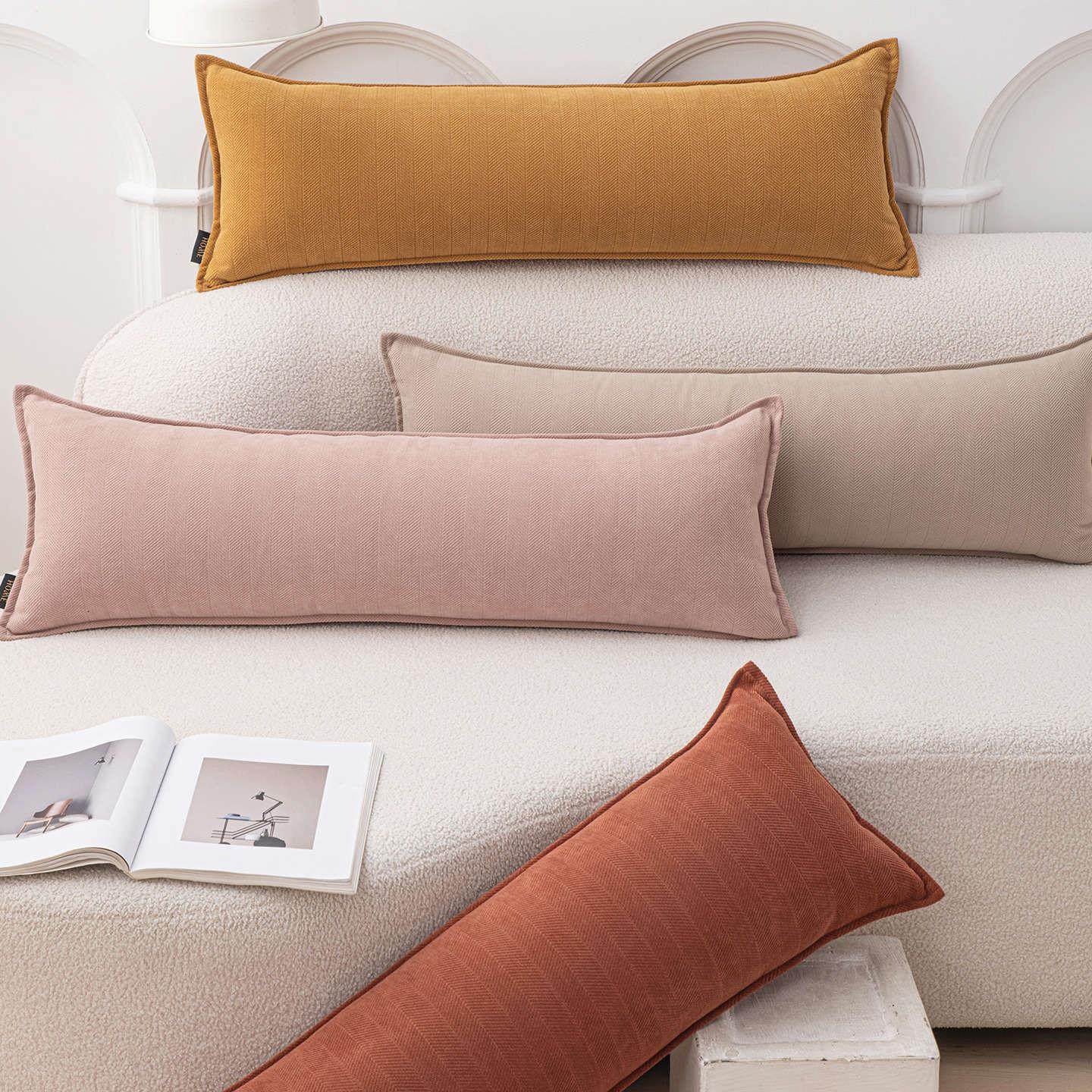 雪尼尔抱枕腰靠长条沙发客厅腰枕靠枕套长方形床头床上靠垫靠背垫,淘宝优惠券,粉丝福利购,淘宝优惠卷