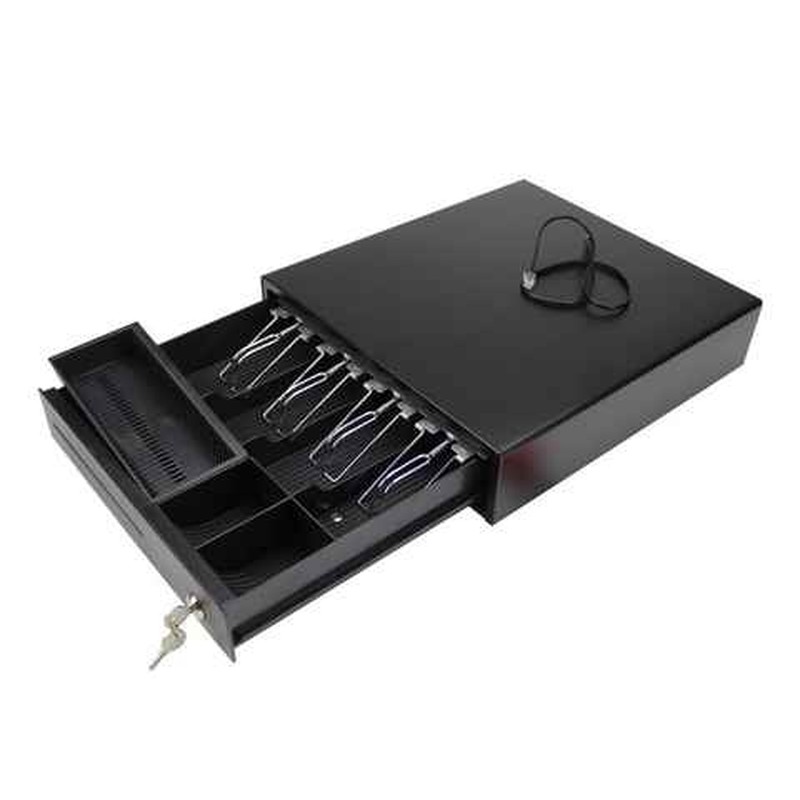 Cash box commercial 405 five-grid three-speed cash box with lock cash box convenience store cash register cash box can be used independently