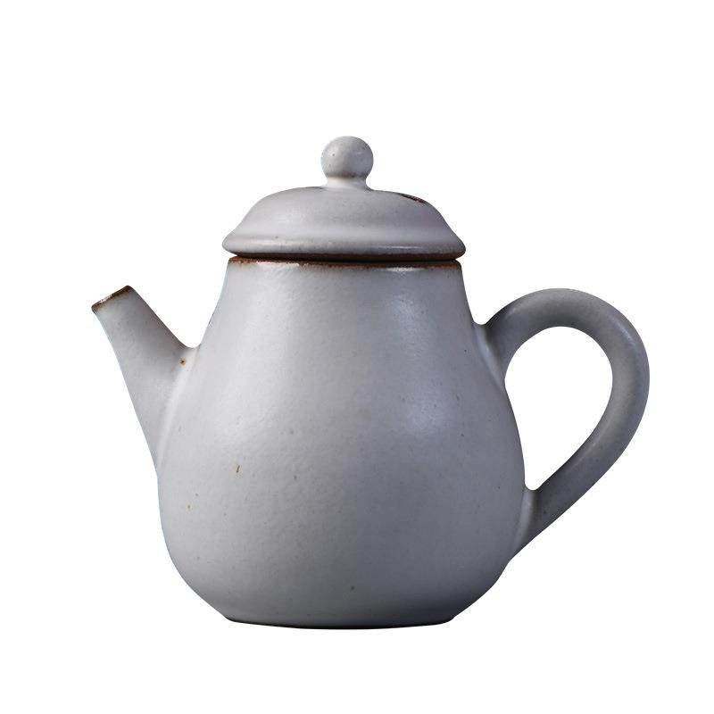 仿古漳州窑茶壶粗陶茶具泡茶壶单壶刻制logo创意可养开片小壶,淘宝优惠券,粉丝福利购,淘宝优惠卷