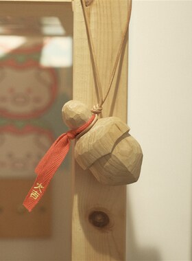 不土 尚方饱剑桃木剑 挂件纯手工雕刻生日礼物祝福寓意装饰小摆件