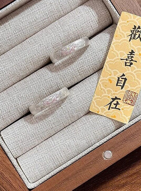 轻奢超闪显白纤细精致锆石戒指女