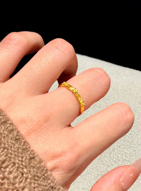 中式国风富贵小桂花戒指轻奢新款