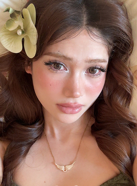 闪钻翅膀项链轻奢小众设计高级感