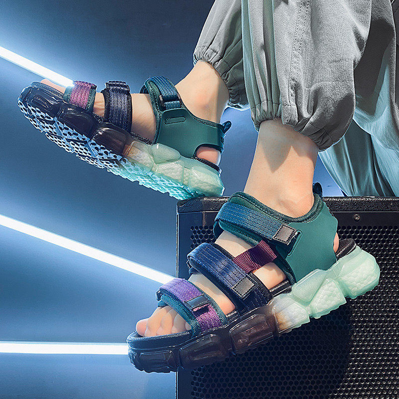 凉鞋男夏季2025新款青少年运动休闲凉拖鞋外穿开车两用防滑沙滩鞋,淘宝优惠券,粉丝福利购,淘宝优惠卷