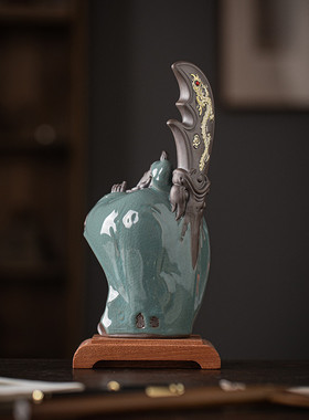 关公陶瓷摆件历史人物雕像家用家居办公室玄关桌面武财神关羽摆设