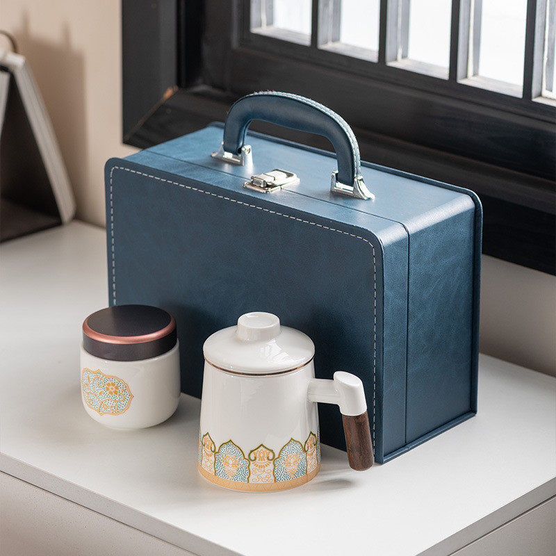 国潮陶瓷过滤内胆水杯套装商务文创礼盒礼品送领导老师父亲节礼物,淘宝优惠券,粉丝福利购,淘宝优惠卷