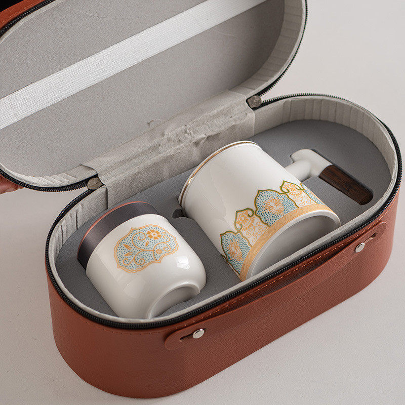 国潮陶瓷过滤内胆水杯套装商务文创礼盒礼品送领导老师父亲节礼物,淘宝优惠券,粉丝福利购,淘宝优惠卷