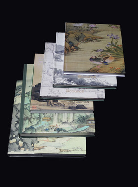 新中式样板间售楼处装饰真书书房室内道具古画艺术摆件饰品