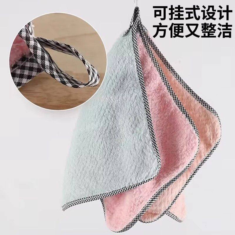 家用洗碗布厨房抹布强吸水不沾油清洁麻布不掉毛巾厨房擦桌擦碗,淘宝优惠券,粉丝福利购,淘宝优惠卷