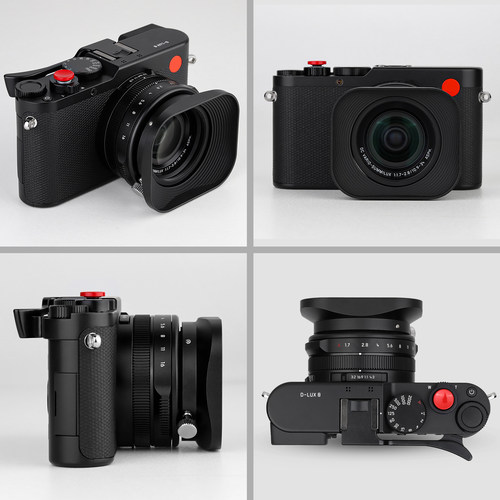 【新款】号歌用于Leica/徕卡D-Lux8方形金属遮光罩X TYP113 Xvario D-LUX 109铝合金材质无暗角D8遮光罩配件 - 图0