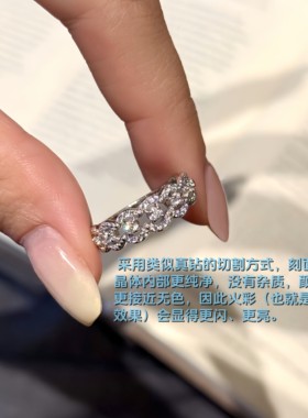 摩登圣饰S925银蕾丝镶钻戒指