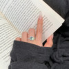 Modern Sacred Jewelry S925 Moissanite Sugar Cube Ring