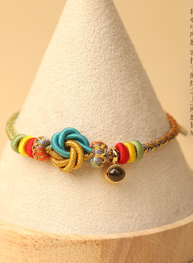 五台山文殊冲关手编手绳