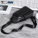 New high-end men's genuine leather chest bag, a good choice for travel