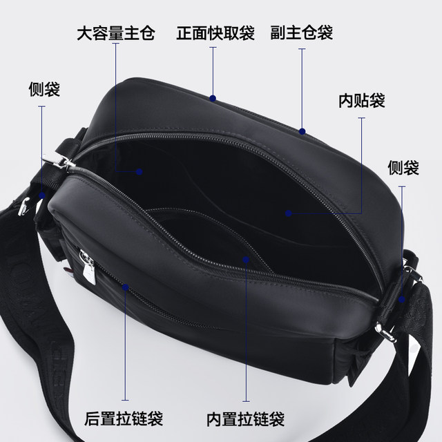 Large capacity casual men's bag Seven Wolf 2025 new model